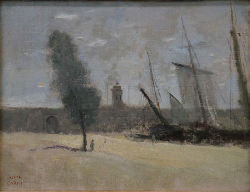 Jean-Baptiste-Camille Corot Dunkerque France oil painting art